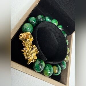 Pixiu Tiger Eye Stone Beads Bracelet